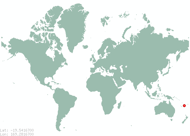 Isangel in world map